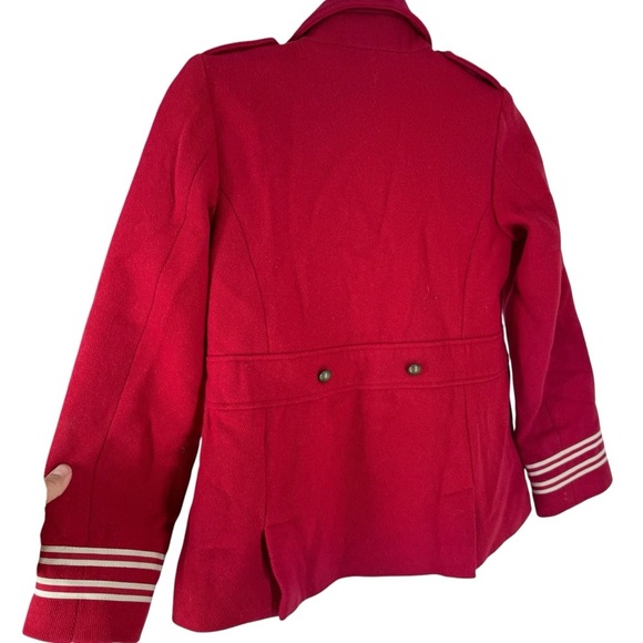 Jacadi Red wool and cashmere coat 10 year - Picture 2 of 6